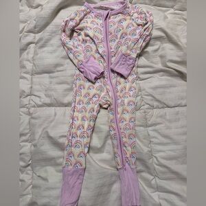 Little Sleepies Pastel Rainbow Kids Footie